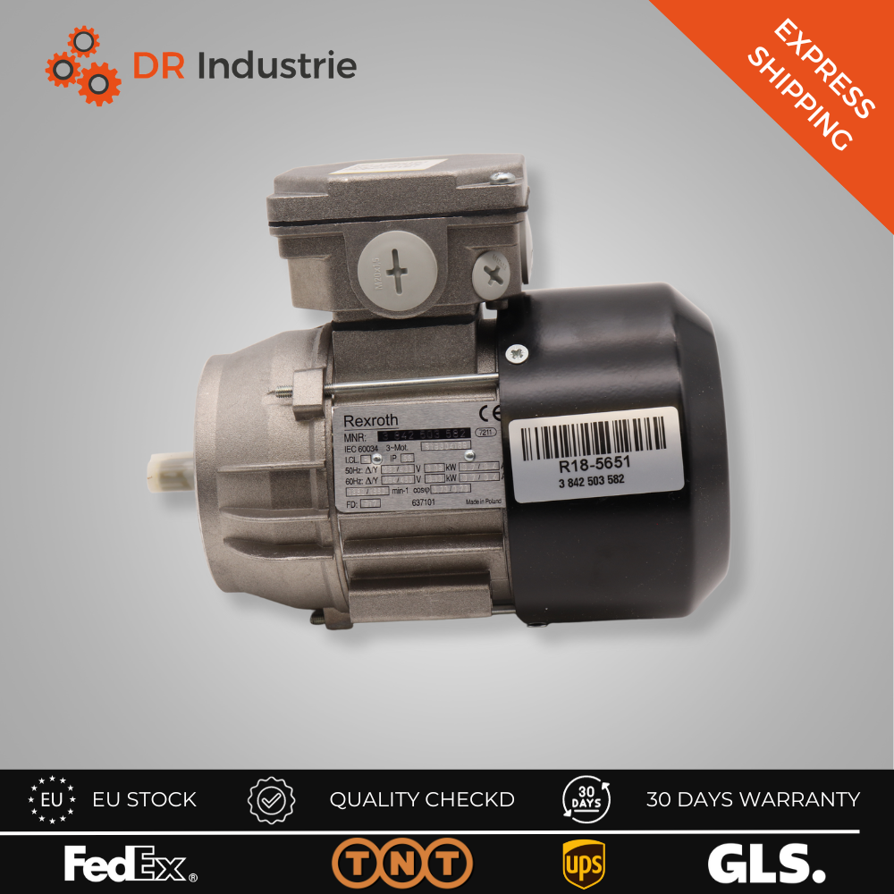 REXROTH 3 PHASE BRUSHLESS MOTOR 3 842 503 582