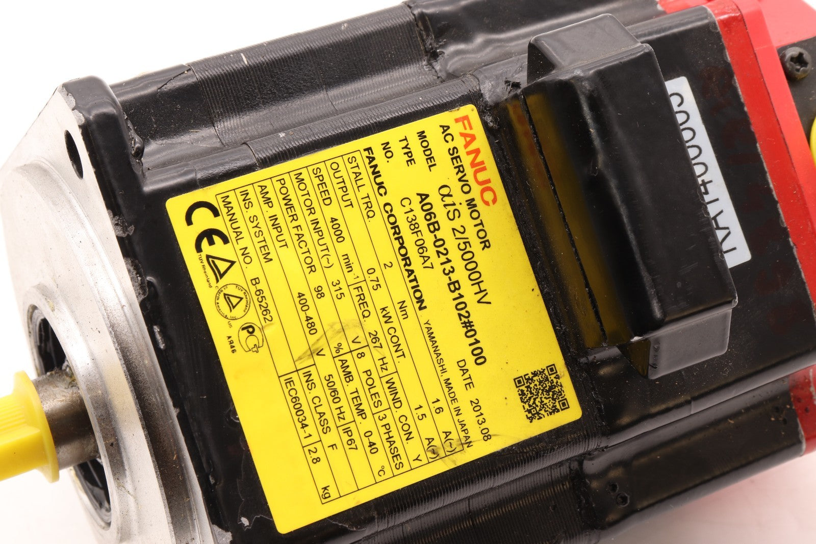 FANUC	  AC SERVO MOTOR	A06B-0213-B102#0100