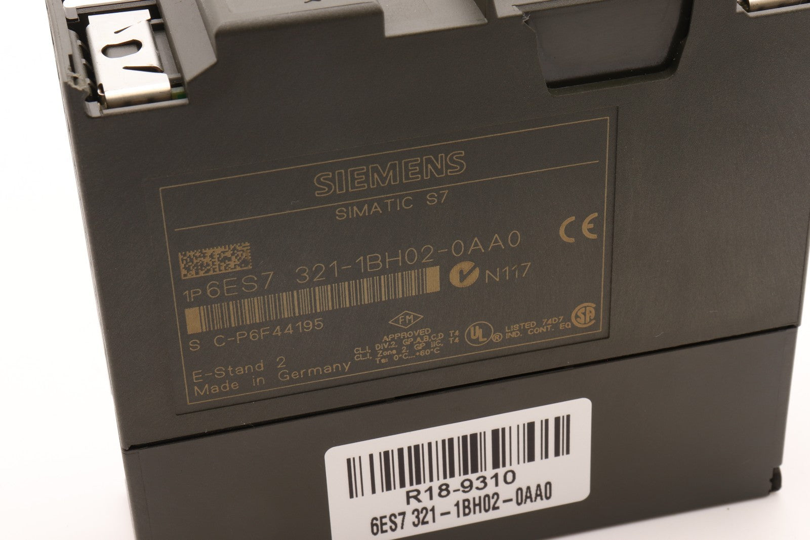 SIEMENS SIMATIC S7 6ES7 321-1BH02-0AA0  R18-9310
