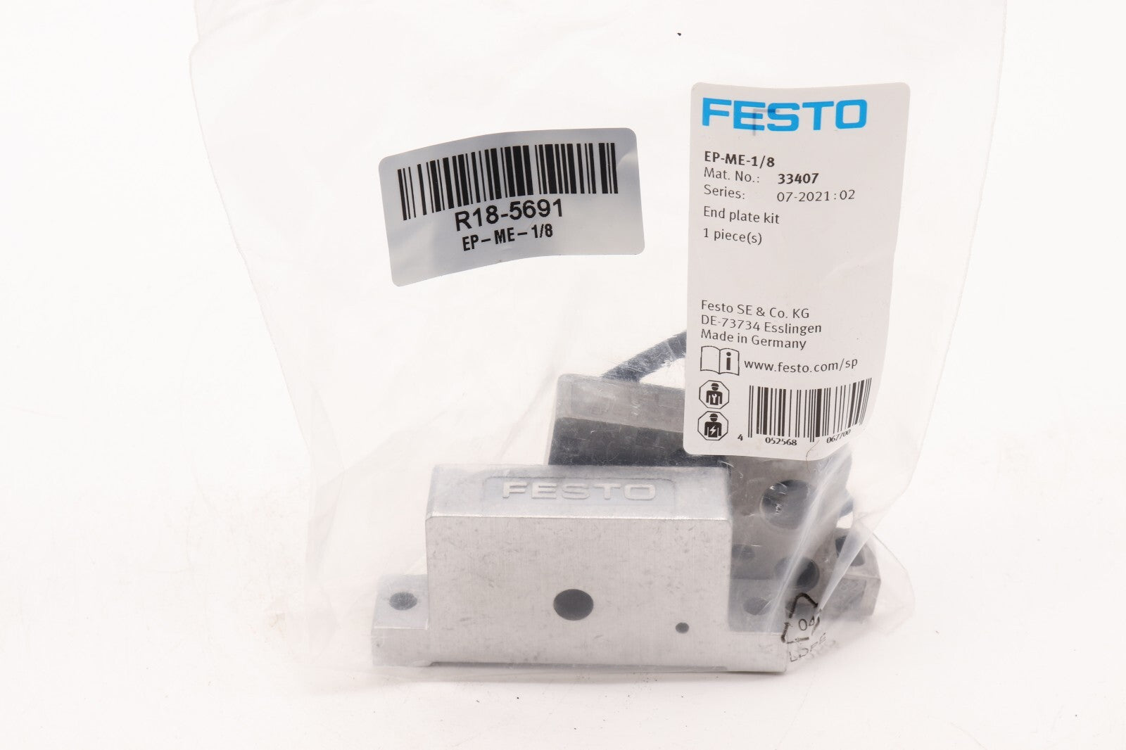 FESTO END PLATE KIT EP-ME-1/8