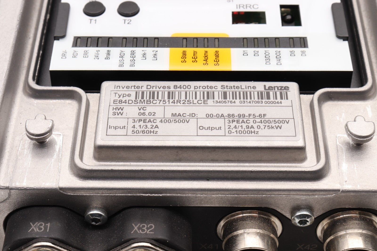LENZE INVERTER DRIVES 8400 PROTEC STATELINE