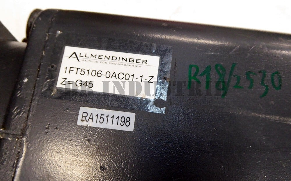 Siemens 1ft5106-0ac01-1-z servomotor