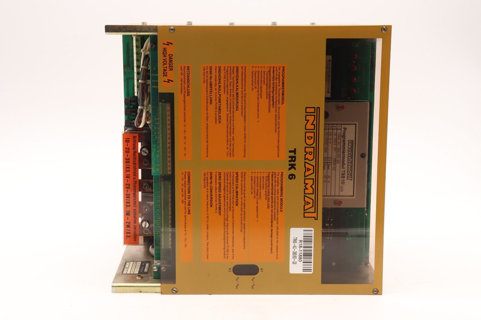 INDRAMAT	 TRK 6 PROGRAMMIERMODUL TSS10/633	TRK6-4U-380/60-G0