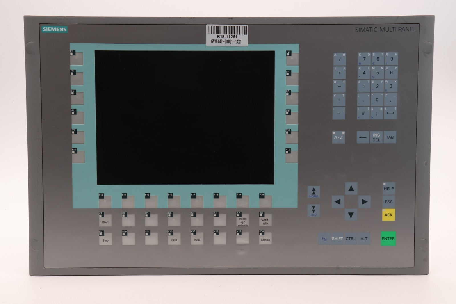 SIEMENS	MP277 10" KEY	6AV6 643-0DD01-1AX1