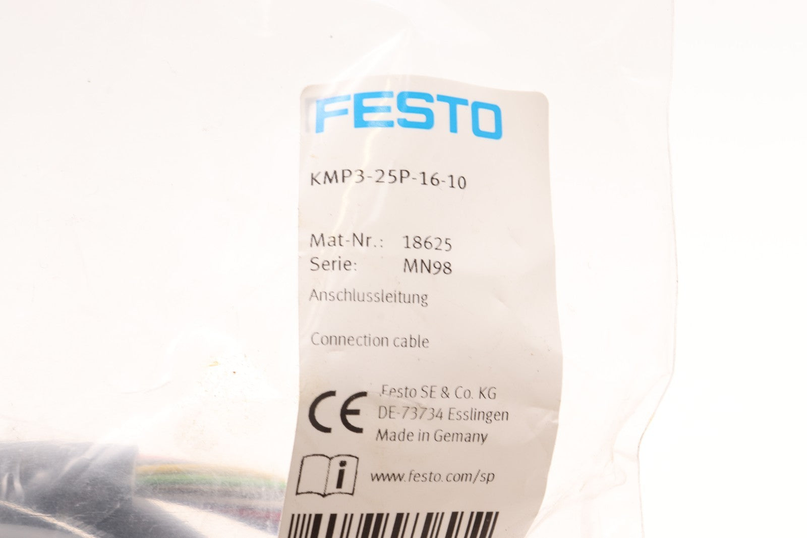 FESTO	CONNECTION CABLE	KMP3-25P-16-10