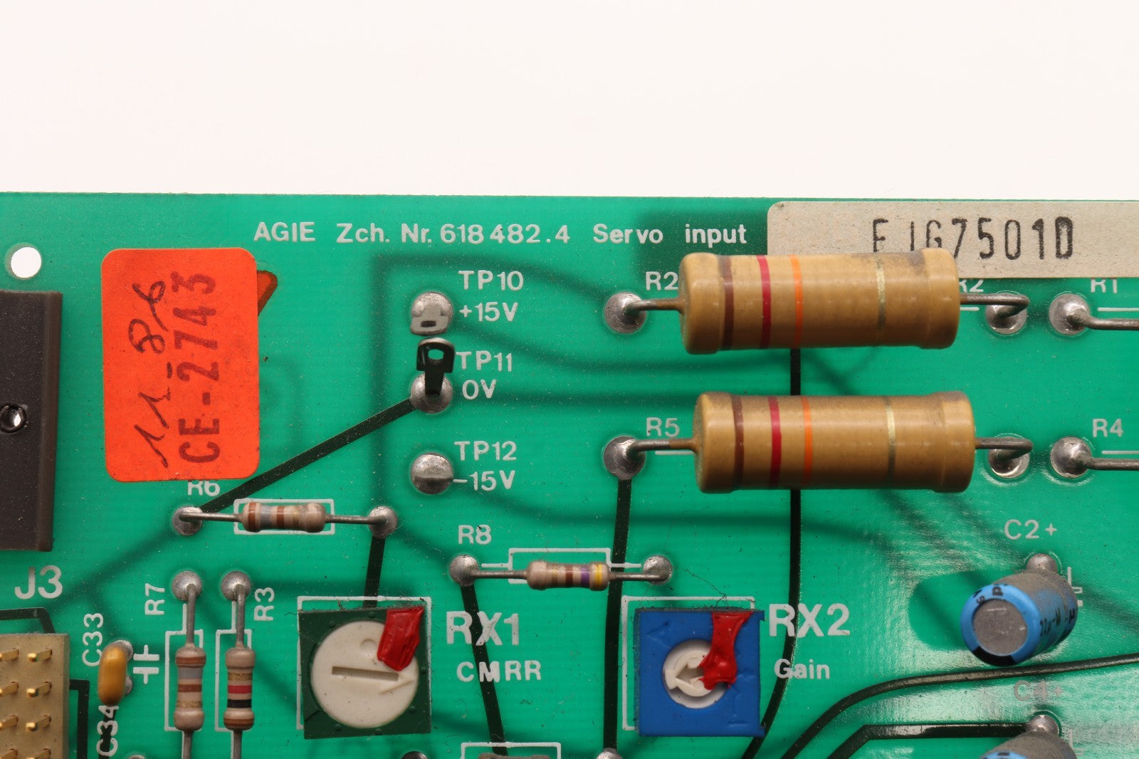 AGIE	NR.618 482.4	SERVO INPUT