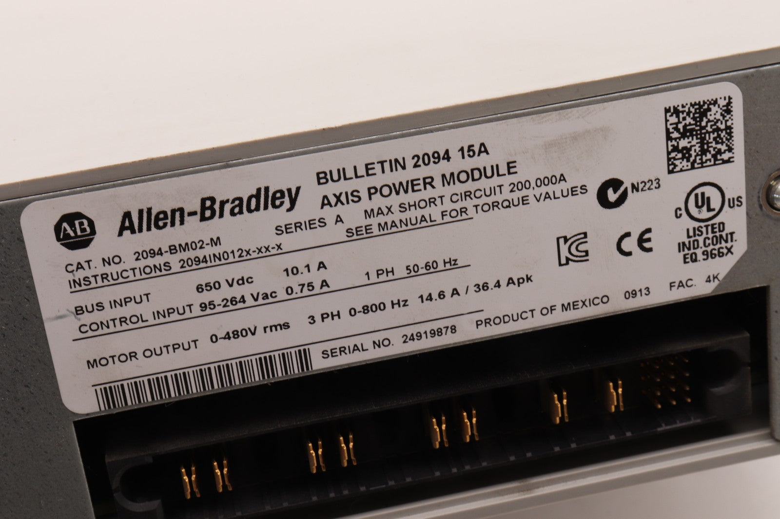 ALLEN BRADLEY	KINETIX 6200 2094-SE02F-M00-S0