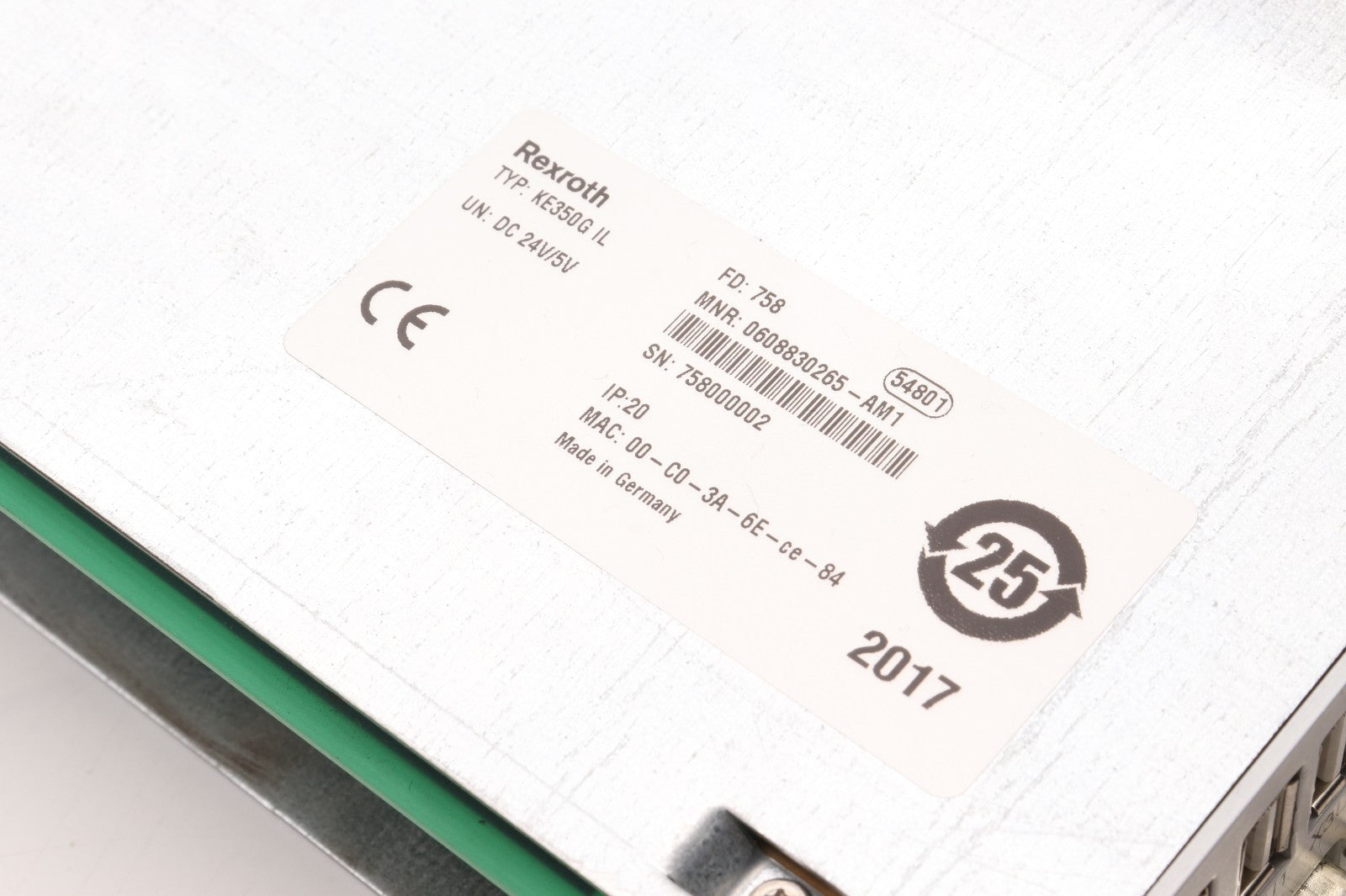 REXROTH	TYP KE350G IL	MNR: 0608830265