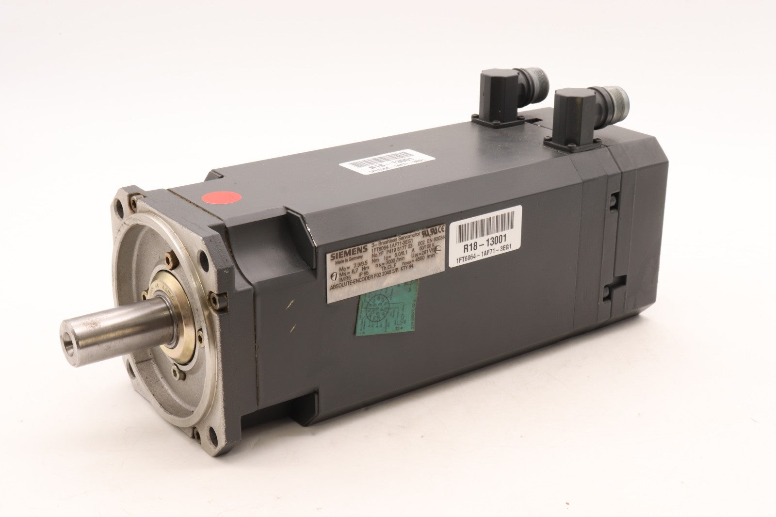 SIEMENS	3 PHASE BRUSHLESS SERVOMOTOR	1FT6064-1AF71-3EG1