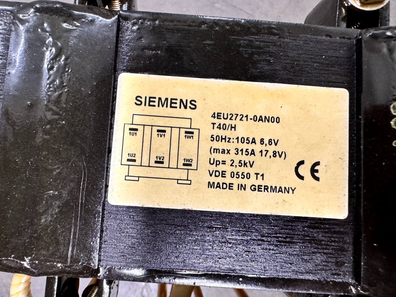 SIEMENS LINE CHOKE 4EU2721-0AN00