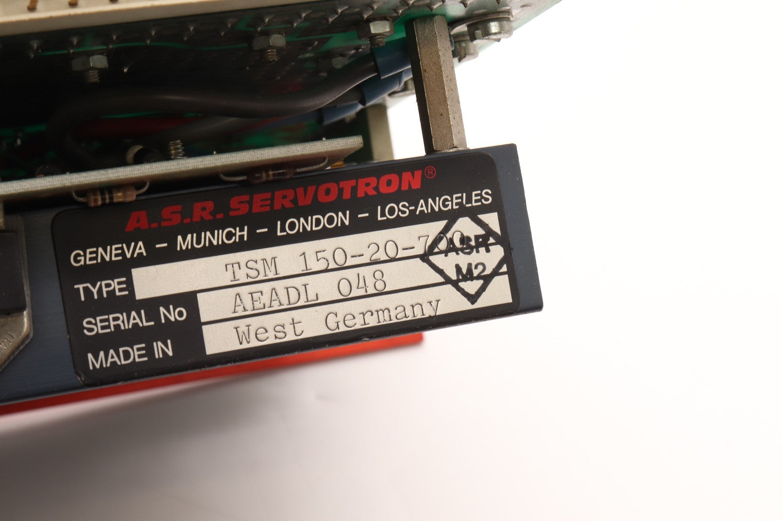A S R SERVOTRON	TSM 150-20-700	TRANSISTOR SERVODRIVER