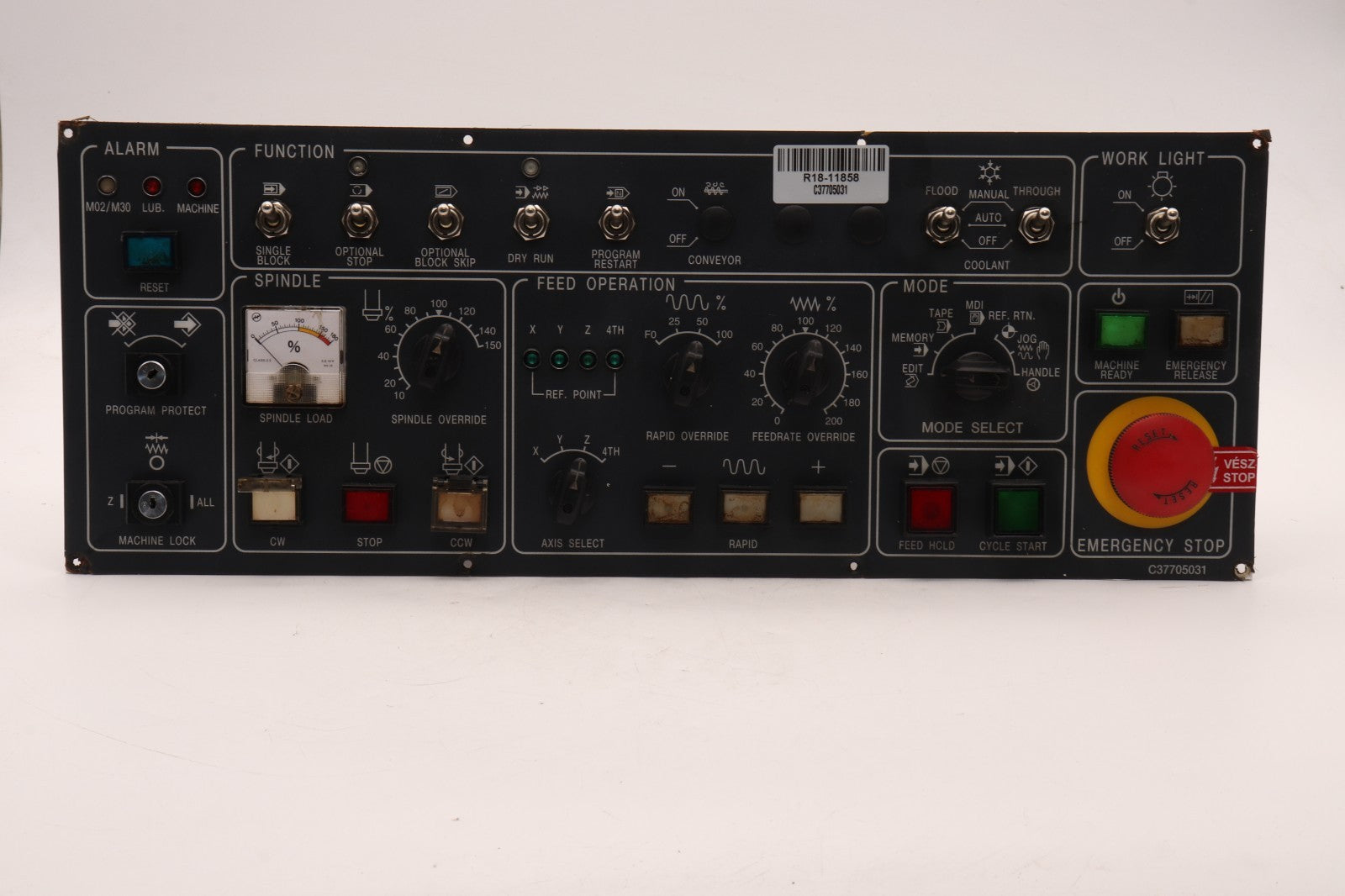 YAMAZAKI  MAZAK	CONTROLLER PANEL	C37705031