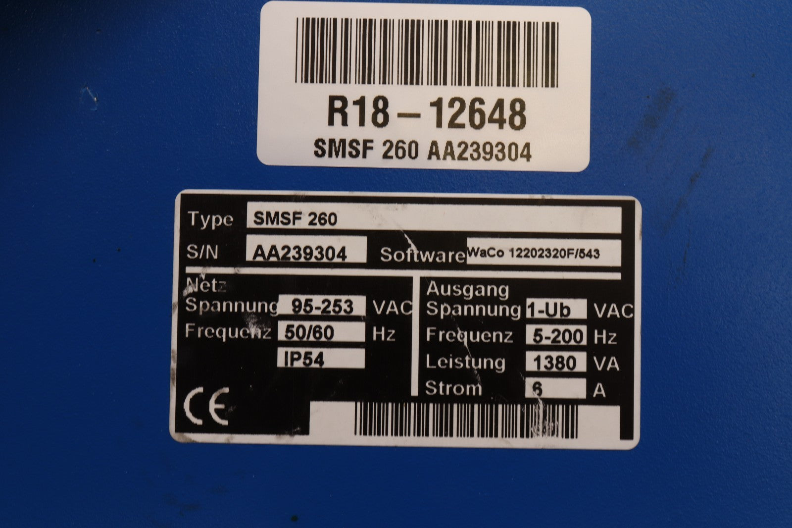 SORTIMAT	SMSF 260	AA239304