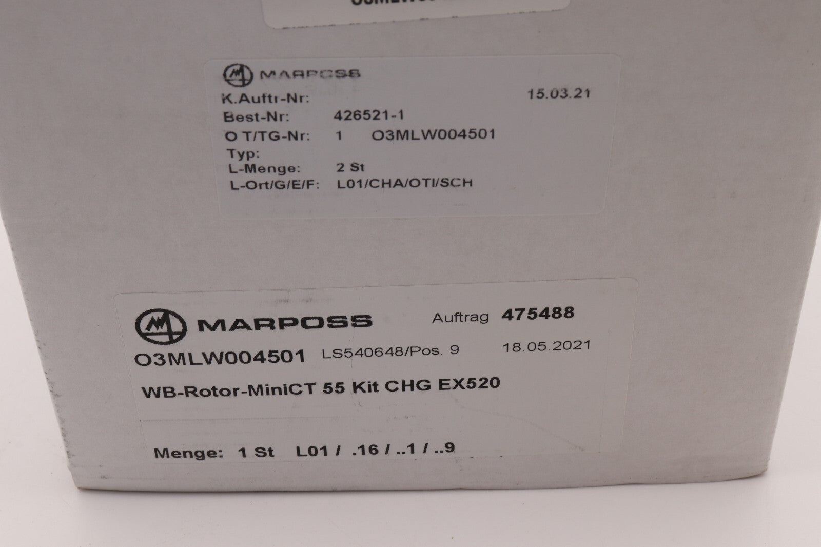 MARPOSS WB-ROTOR-MINICT 55 KIT CHG EX520 O3MLW004501