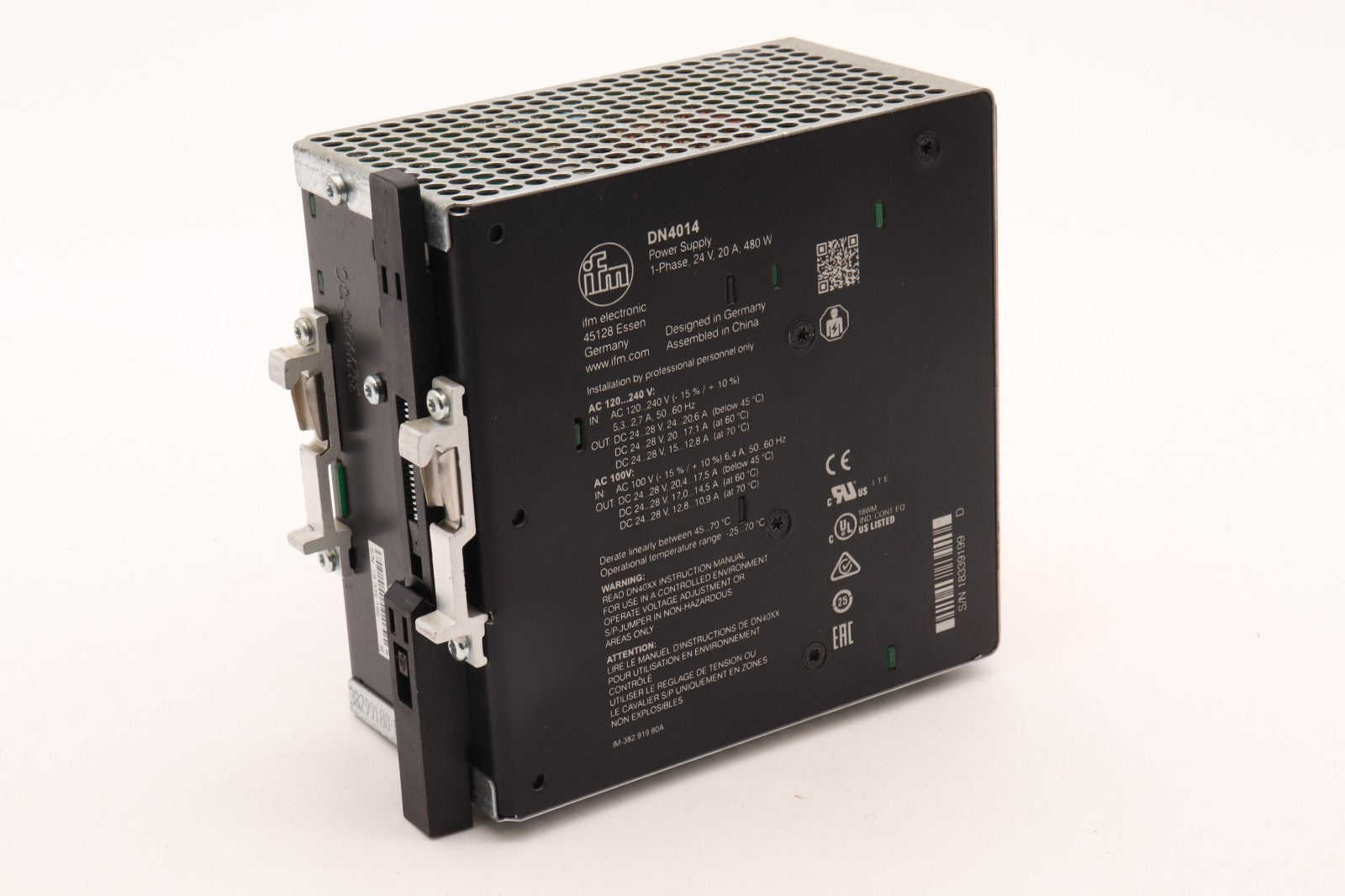 IFM ELECTRONIC POWER SUPPLY DN 4014