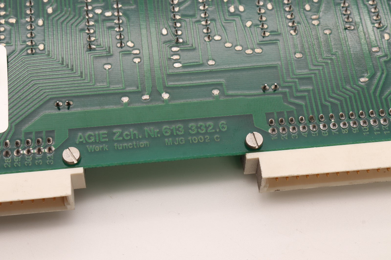 AGIE 	NR. 613 332.6 WORK FUNCTION	MJG 1002 C