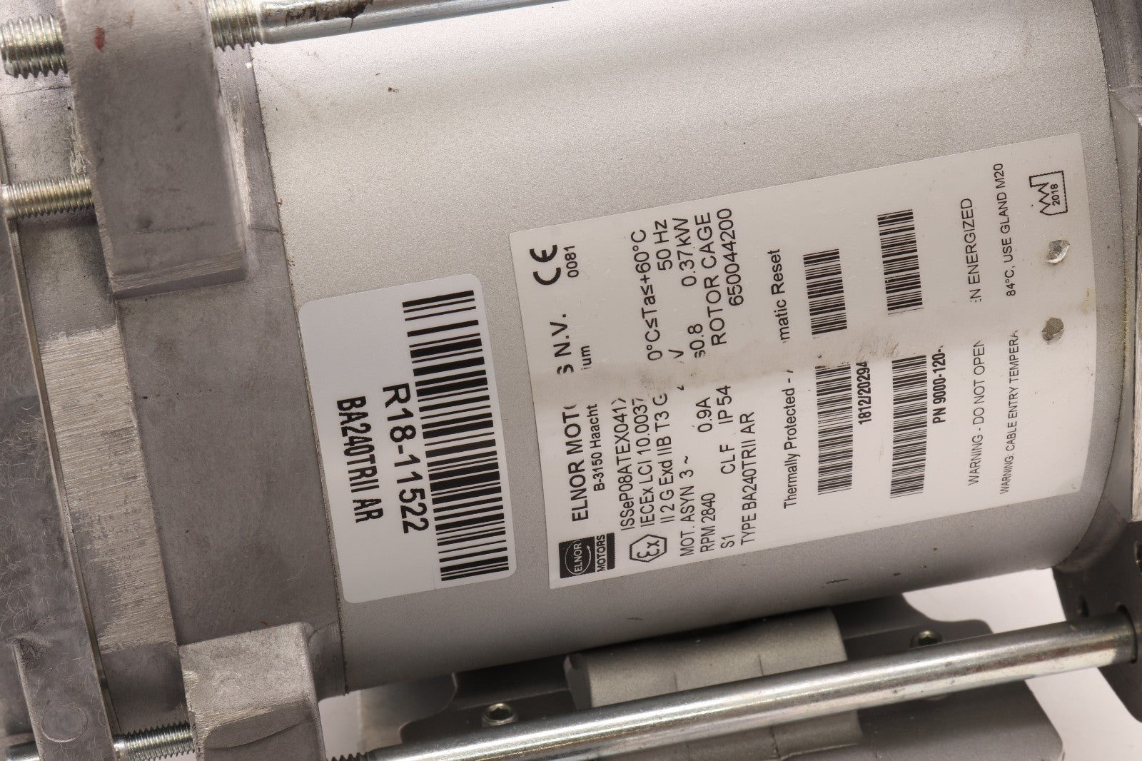 ELNOR MOTORS	BA240TRII AR    B 3150 HAACHT	+ DÜRR TECHNIK 0608100030 MEX 0544