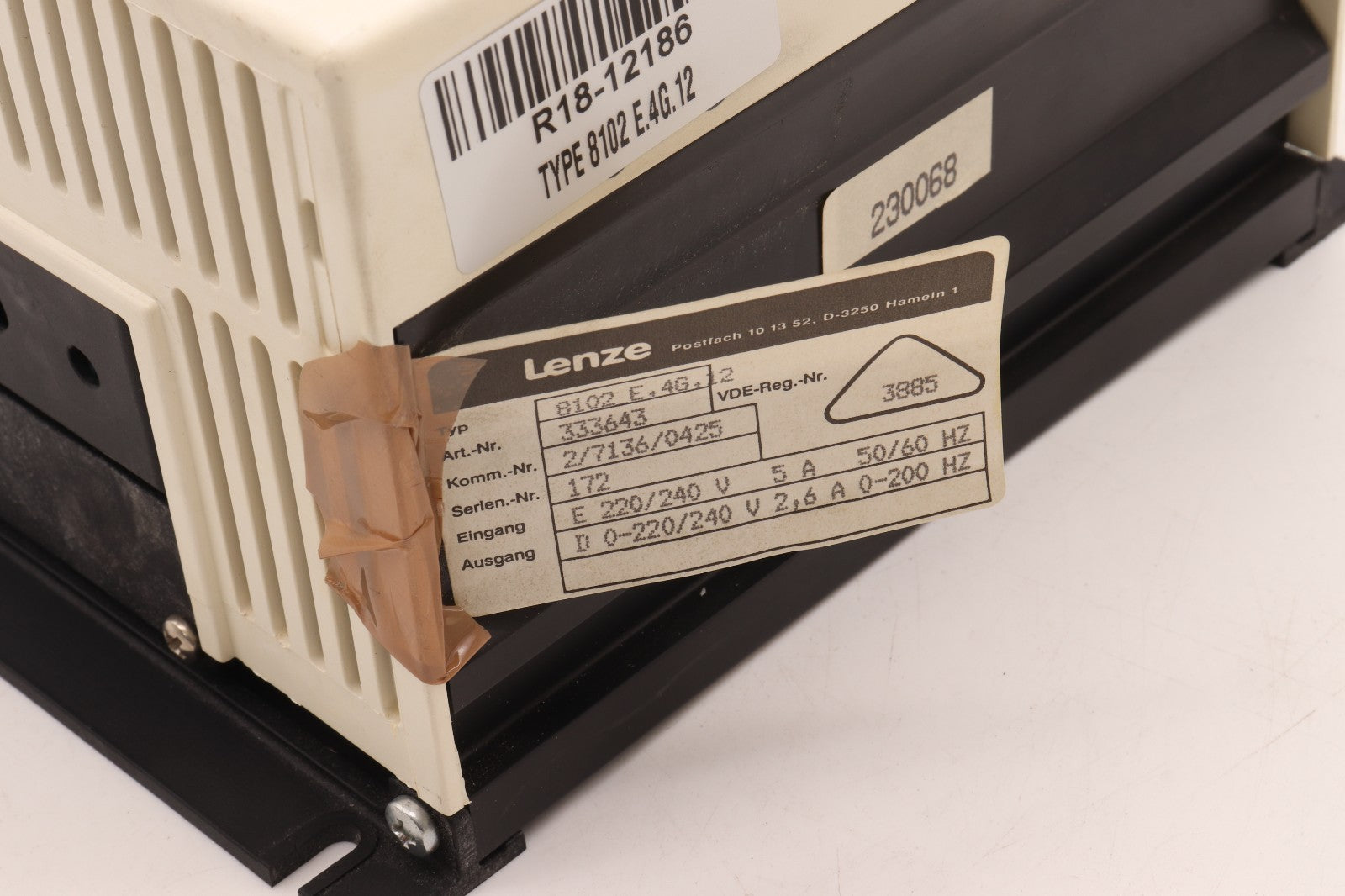 LENZE	8100  TYPE 8102 E.4G.12