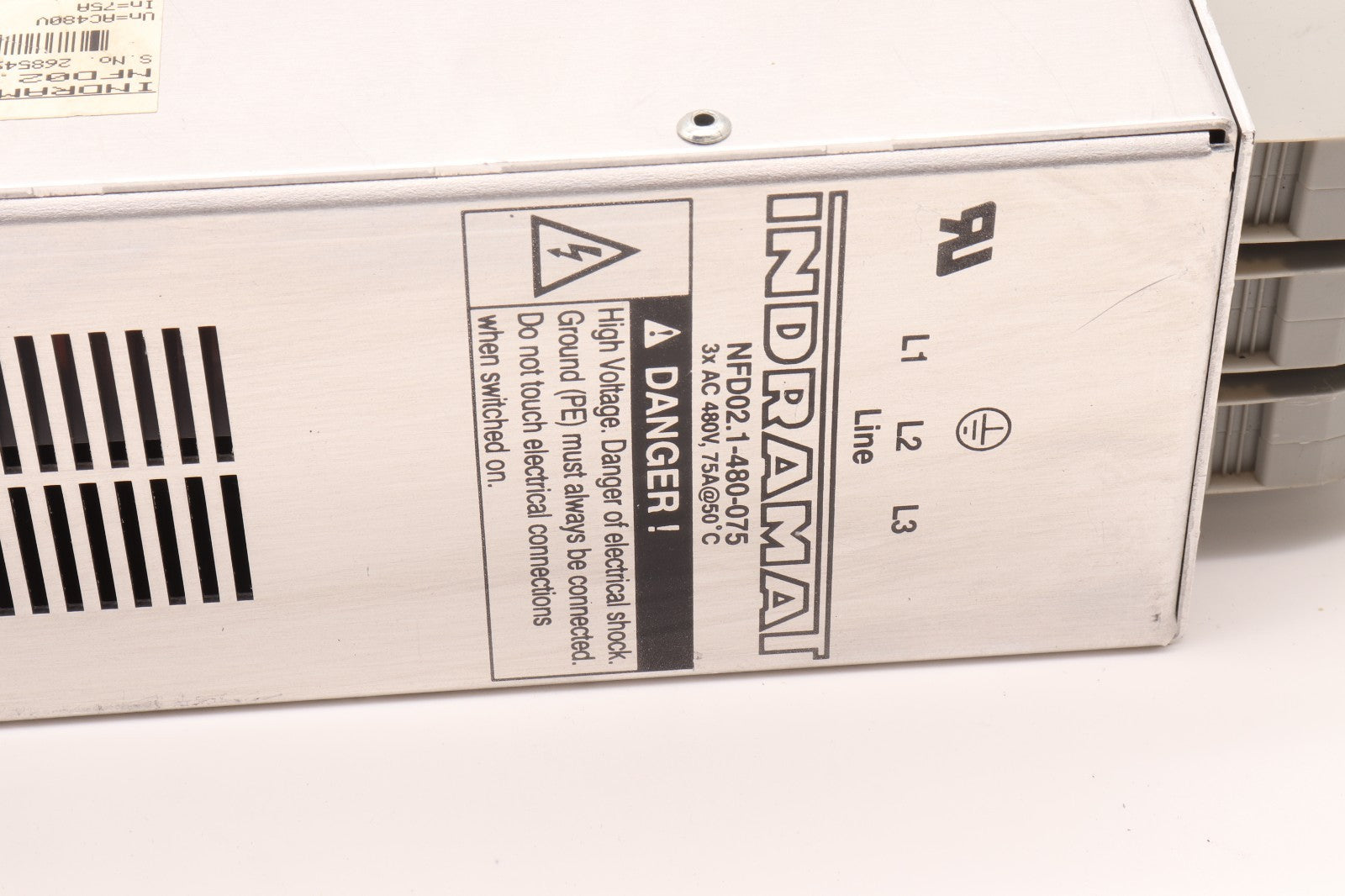 INDRAMAT	  POWER LINE FILTER	NFD02.1-480-075