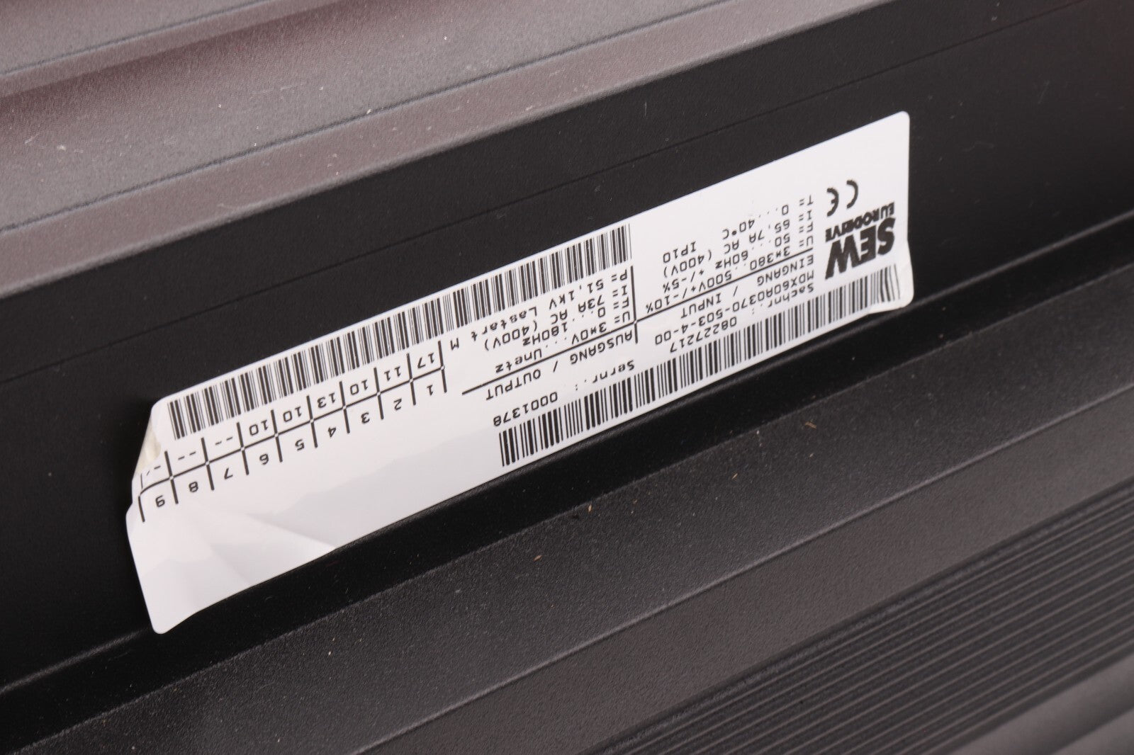 SEW EURODRIVE MDX61B0370-503-4-0T MDX61B-0T P/N 08279853 S0# P/N 08243506