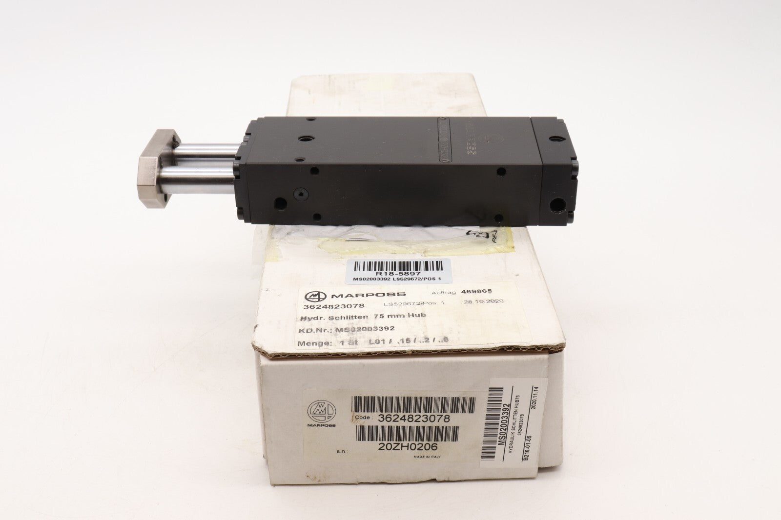 MARPOSS SCHLITTEN 75 MM HUB 3624823078 MS02003392 LS529672/POS 1