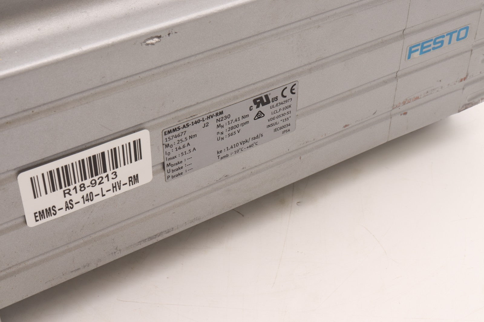 FESTO ELECTRO MOTOR EMMS-AS-140-L-HV-RM