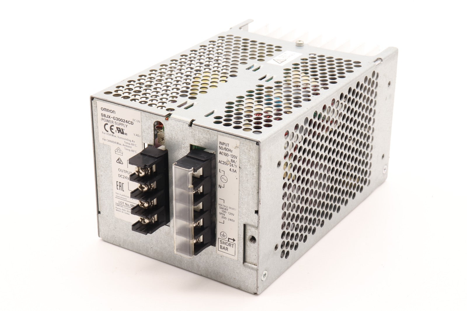 OMRON   POWER SUPPLY 	S8JX-G30024CD