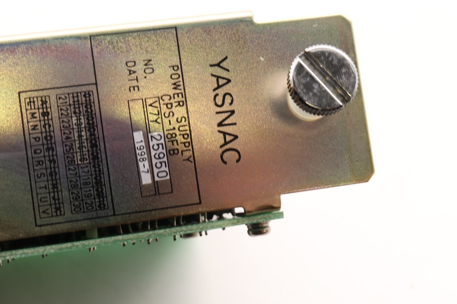 FUJI ELECTRIC	YASNAC POWER SUPPLY CPS-18FB	V7Y 25950