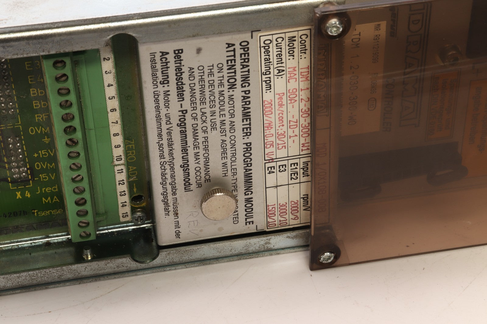 INDRAMAT	 AC SERVO CONTROLLER	TDM 1.2-030-300-W0
