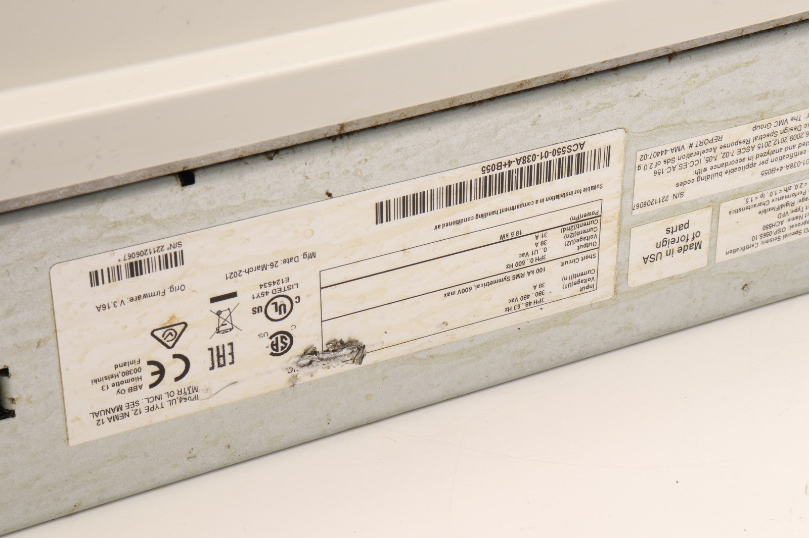 ABB	ACS550-01-038A-4+B055
