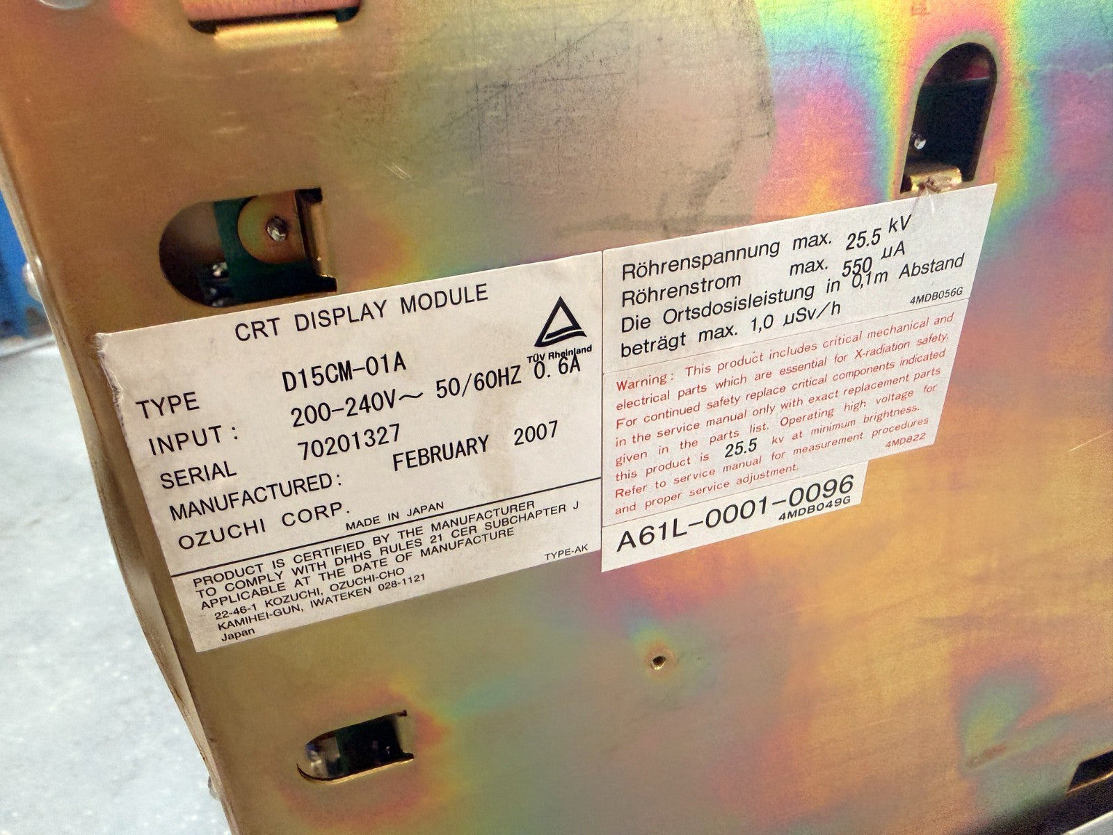 FANUC  A02B-0200-C071-TBS	ANALOG CRT