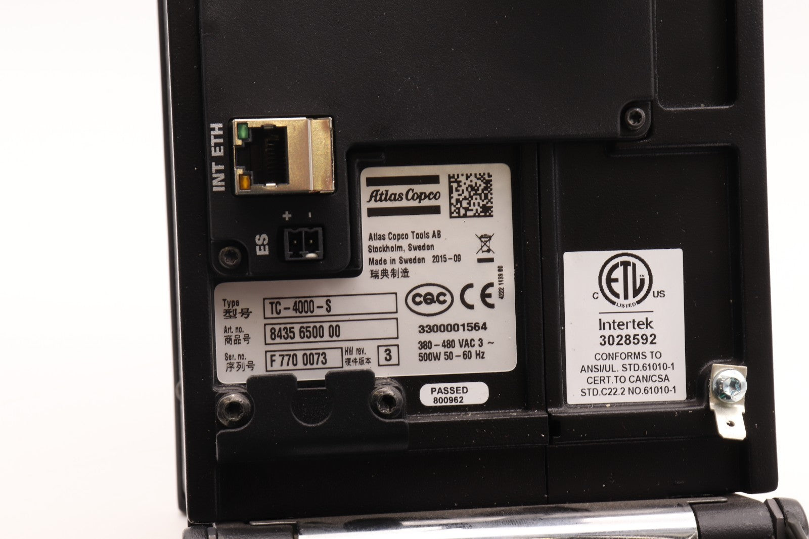 ATLAS COPCO TC-4000-S ART NO. 8435 6500 00