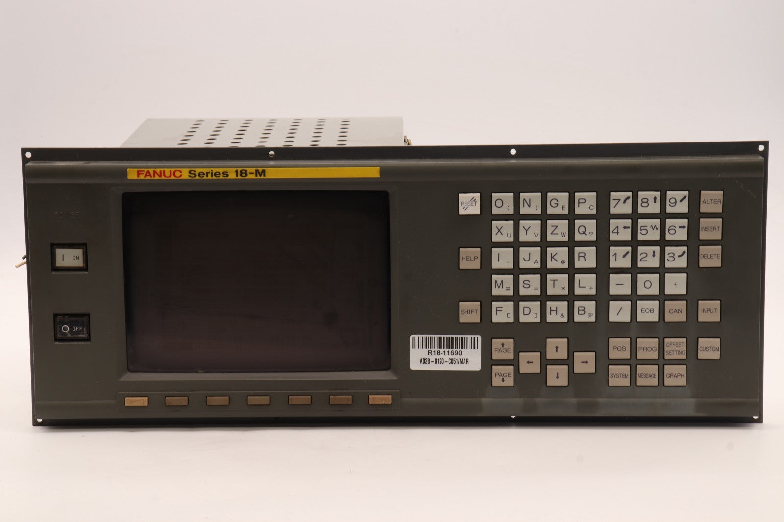 FANUC	9"  CRT/MDI UNIT TOSHIBA D9MM-11A	A02B-0120-C051/MAR
