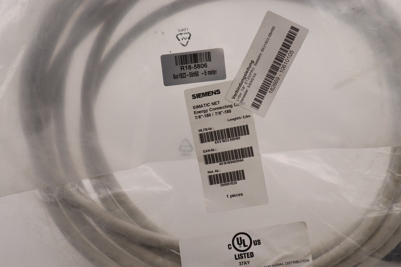 SIEMENS energy connecting cable 5., meter 6xv1822-5bh50