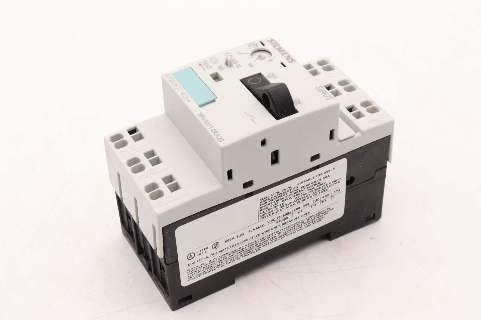SIEMENS CAGE CLAMP 3RV1011-0KA20