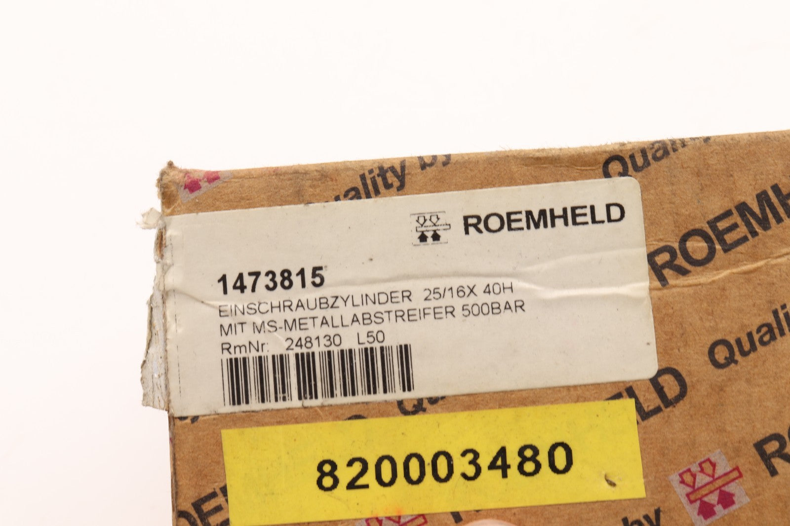 ROEMHELD	1473815 EINSCHRAUBZYLINDER 25/16X 40H	L50 R 248130