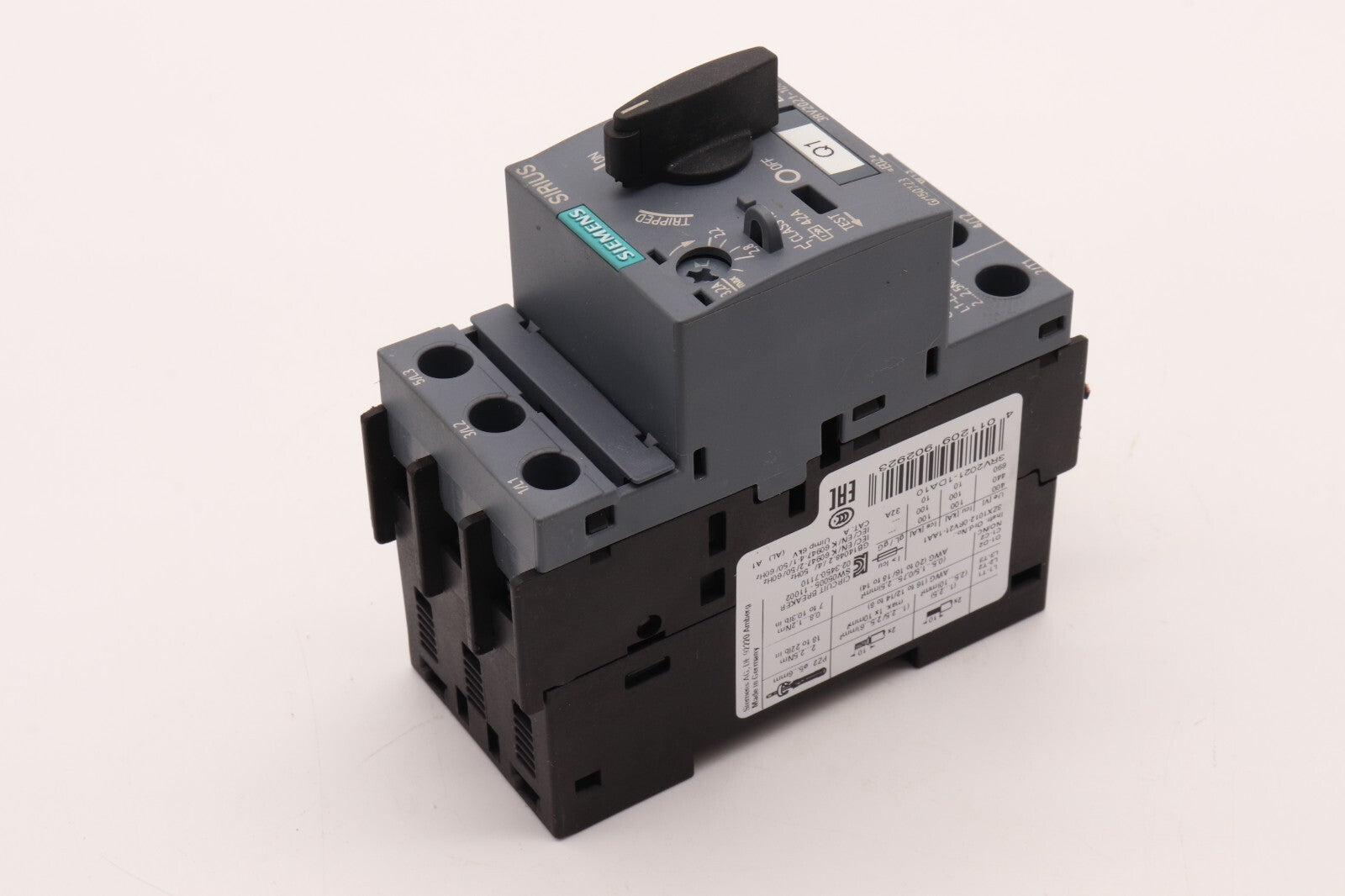 SIEMENS	SIRIUS CIRCUIT BRAKER	3RV2021-1DA10