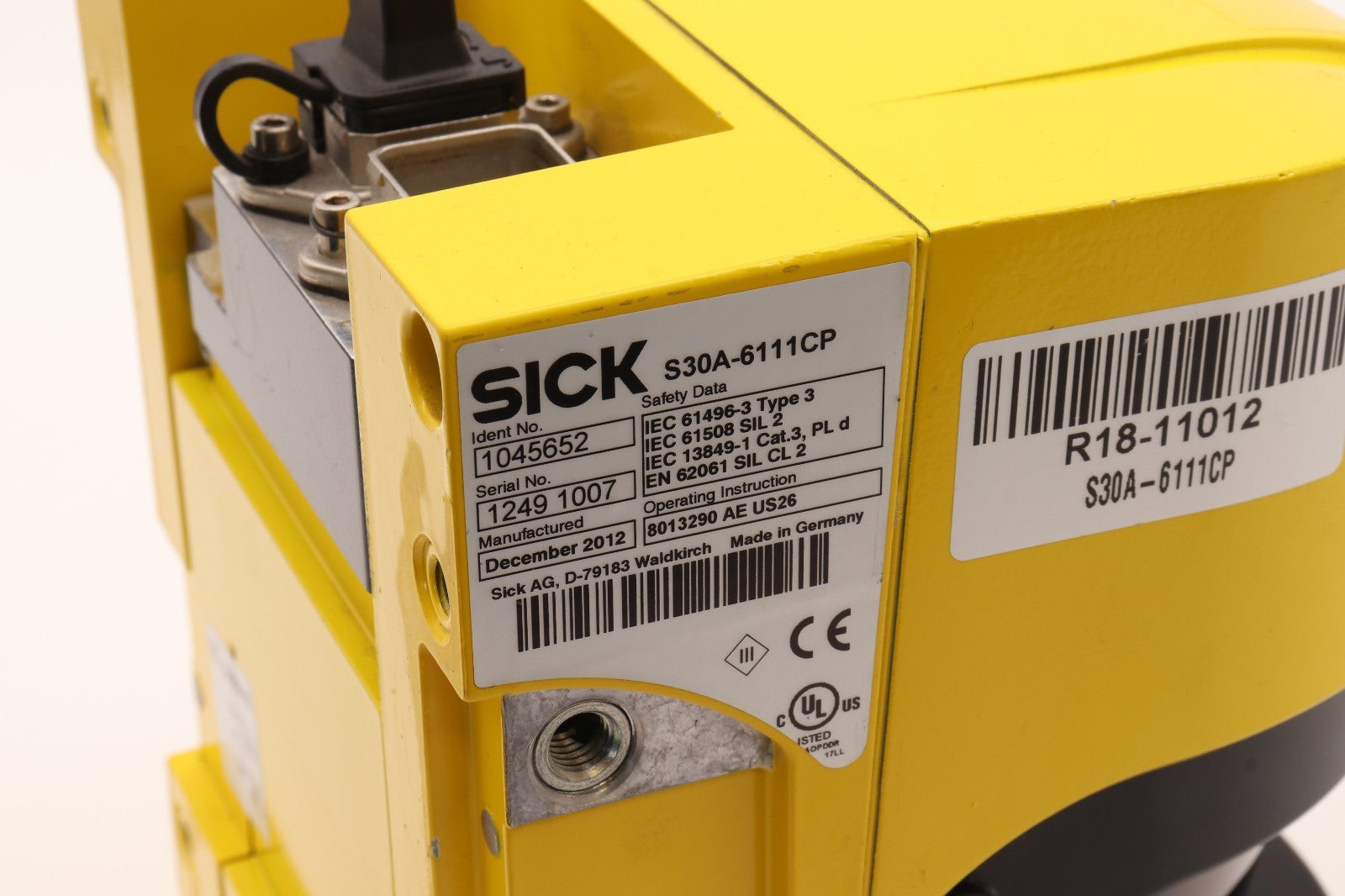 SICK	S30A-6111CP  	IDENT NO: 1045652