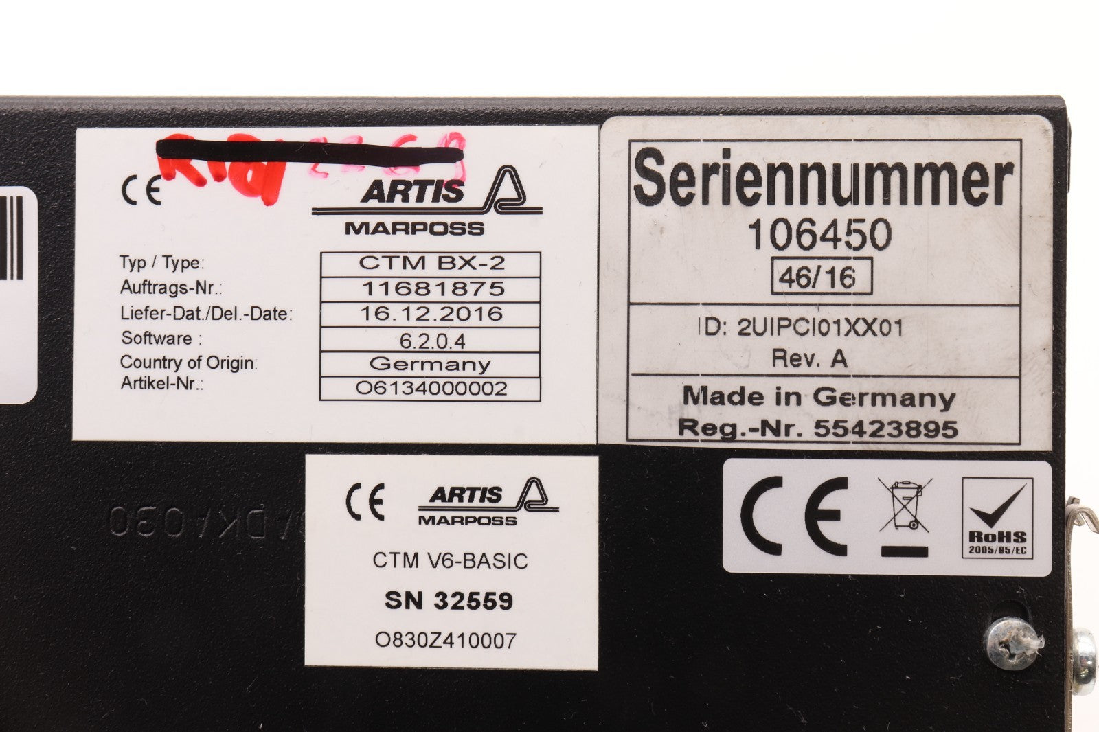 ARTIS	MARPOSS CTM BX-2	CTM V6-BASIC