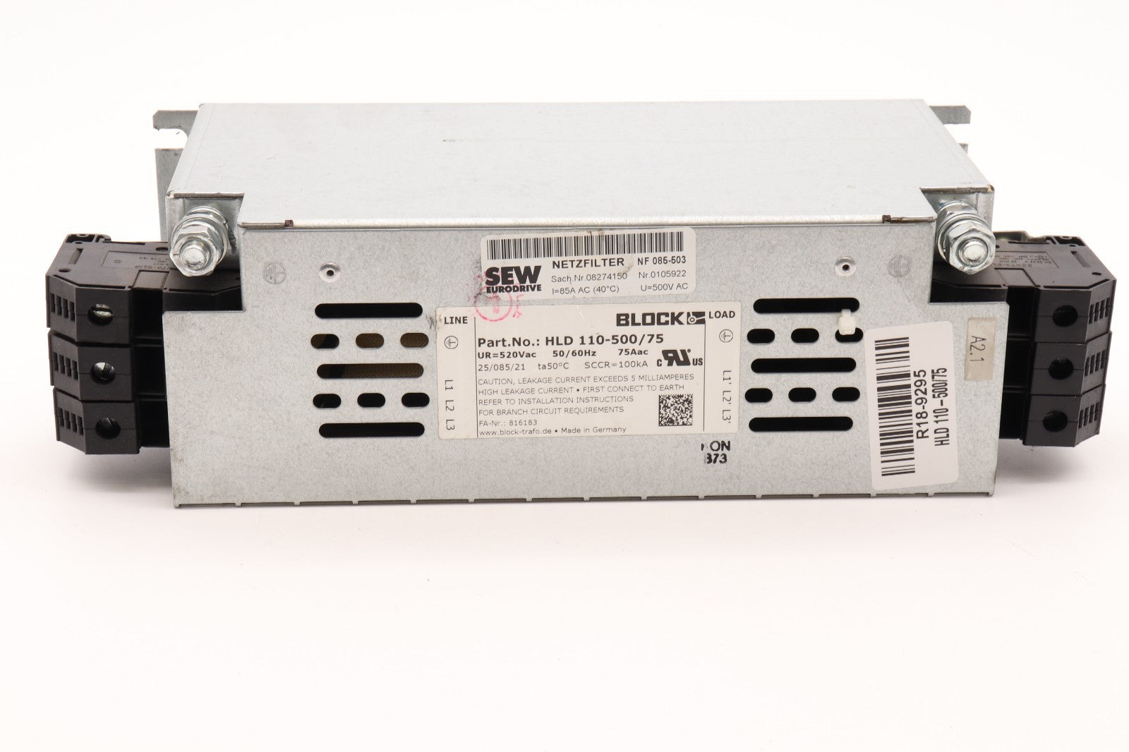 SEW EURODRIVE  BLOCK  HLD 110-500/75  R18-9295