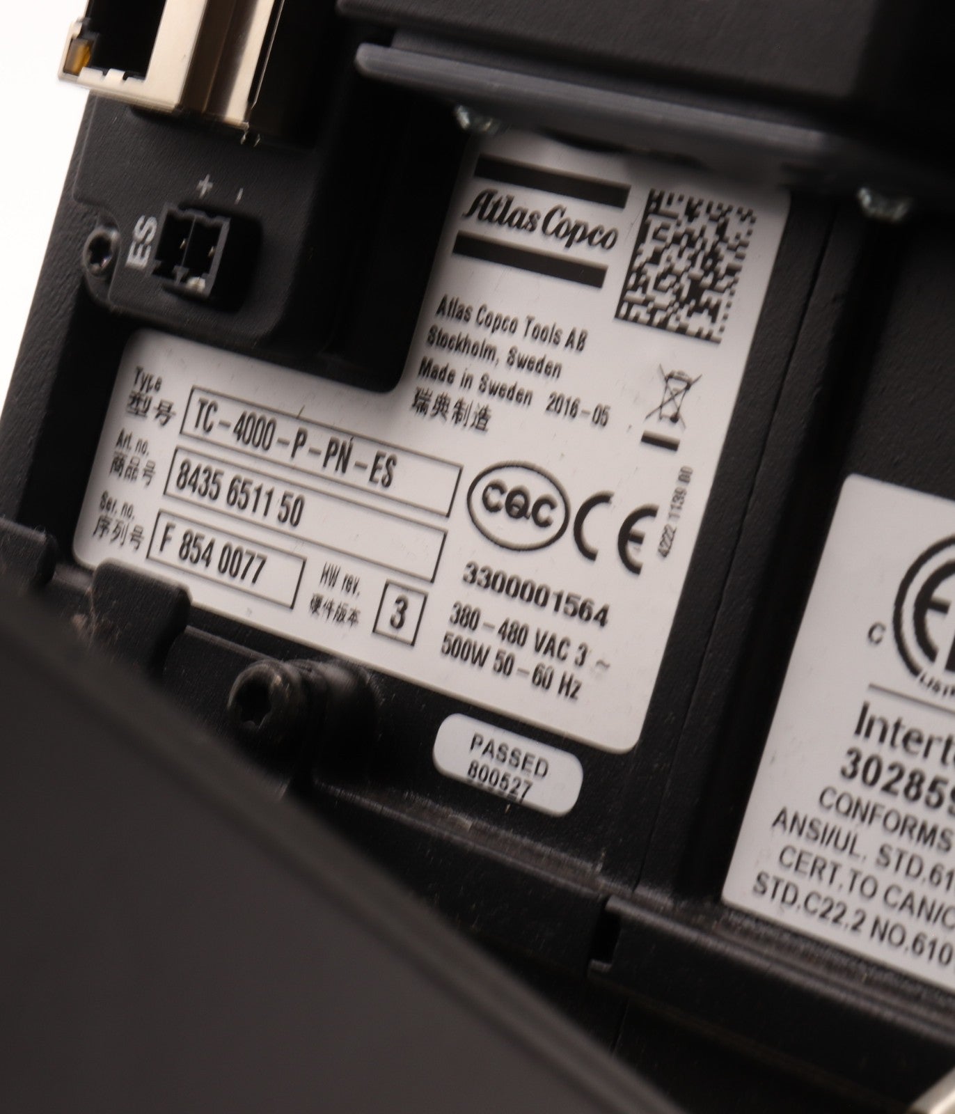 ATLAS COPCO  TC-4000-P-PN-ES	8435 6511 50