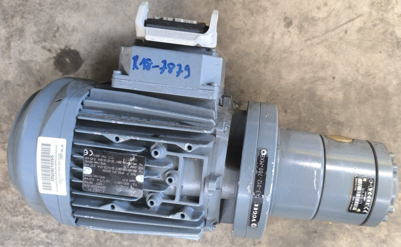 ATB +  VOGEL(143-011-700+MXE)	NF 71/4B-11 3phase motor (209747501H)	MN04010065