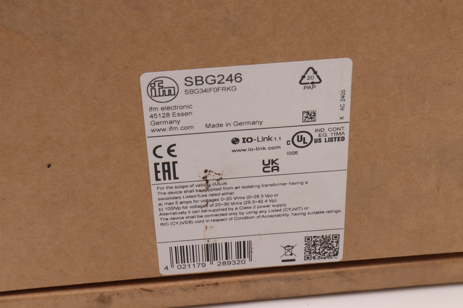 IFM	SBG246 SBG34IF0FRKG
