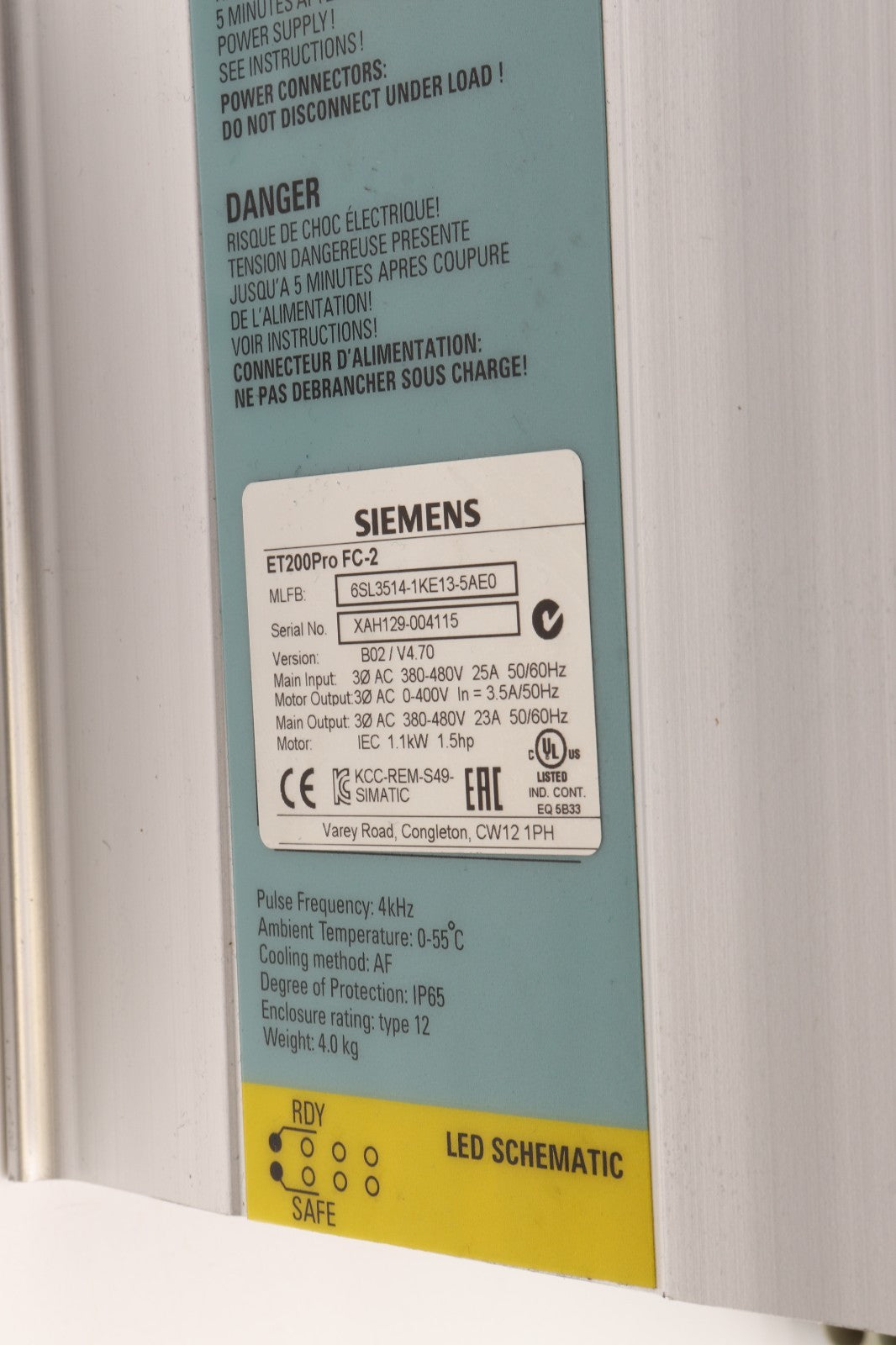 SIEMENS ET200PRO FC-2	6SL3514-1KE13-5AE0  R18-9348