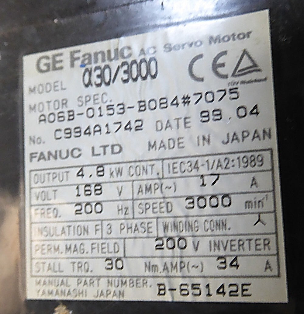 Fanuc	A06B-0153-B084#7075 Generalüberholt