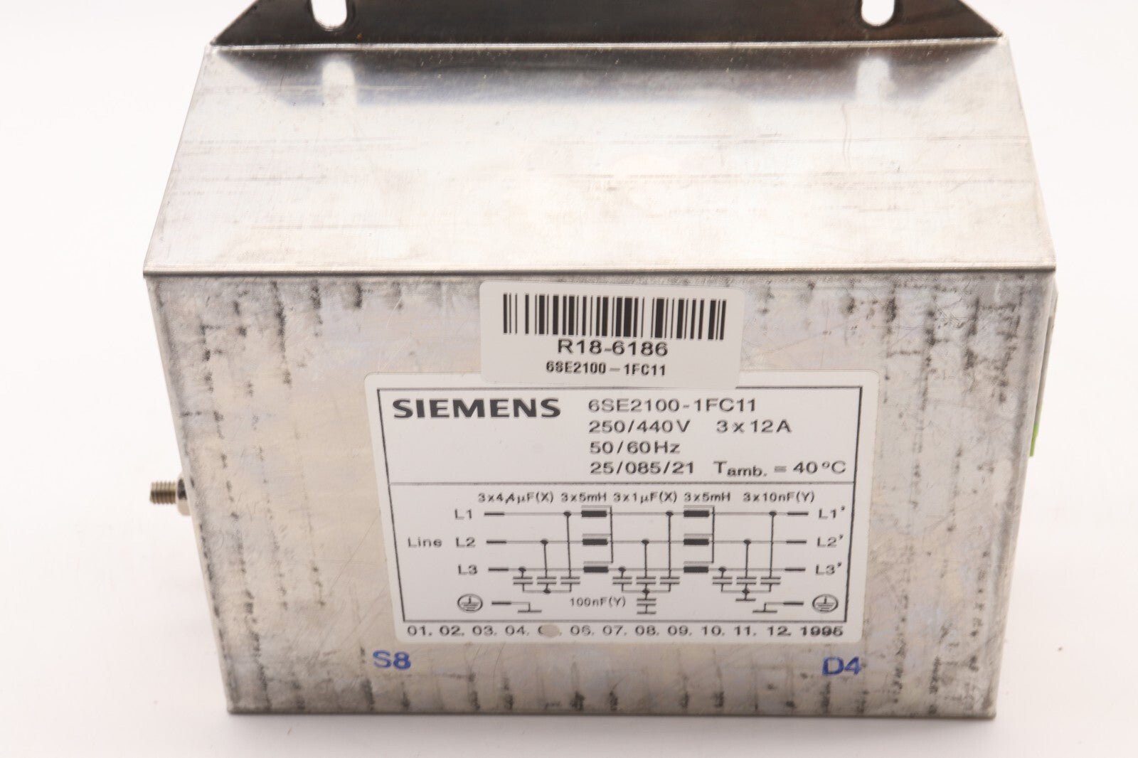 SIEMENS LINE FILTER 6SE2100-1FC11