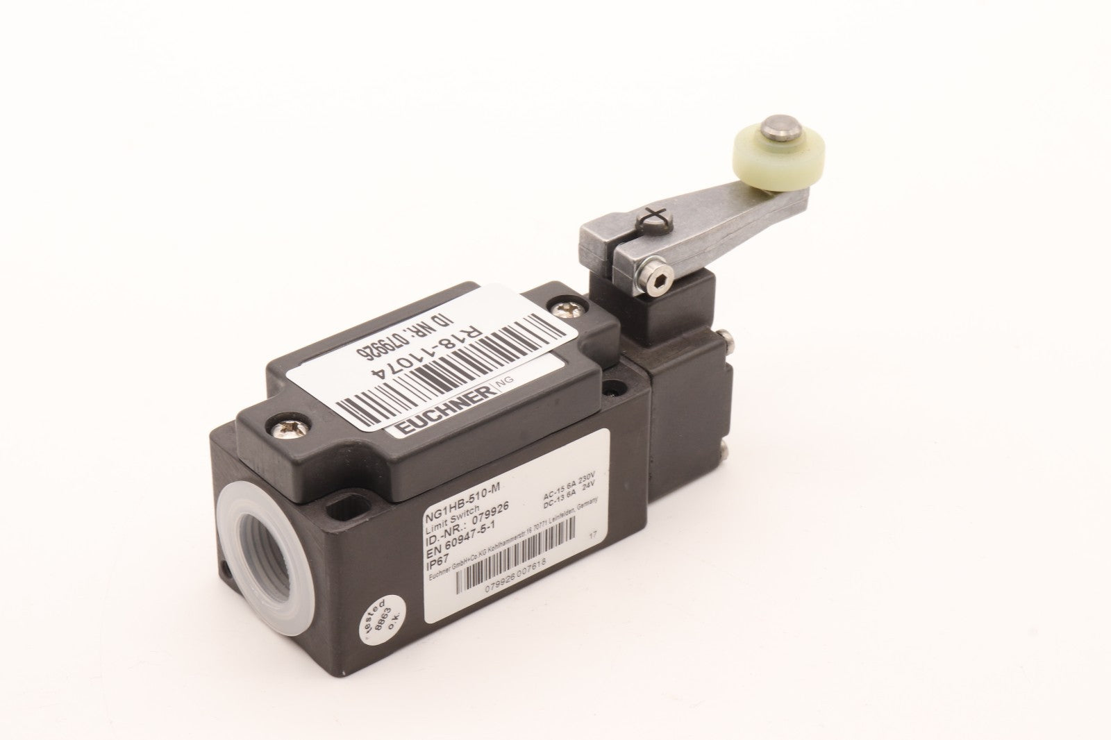 EUCHNER	LIMIT SWITCH  NG1HB-510-M	ID NR: 079926
