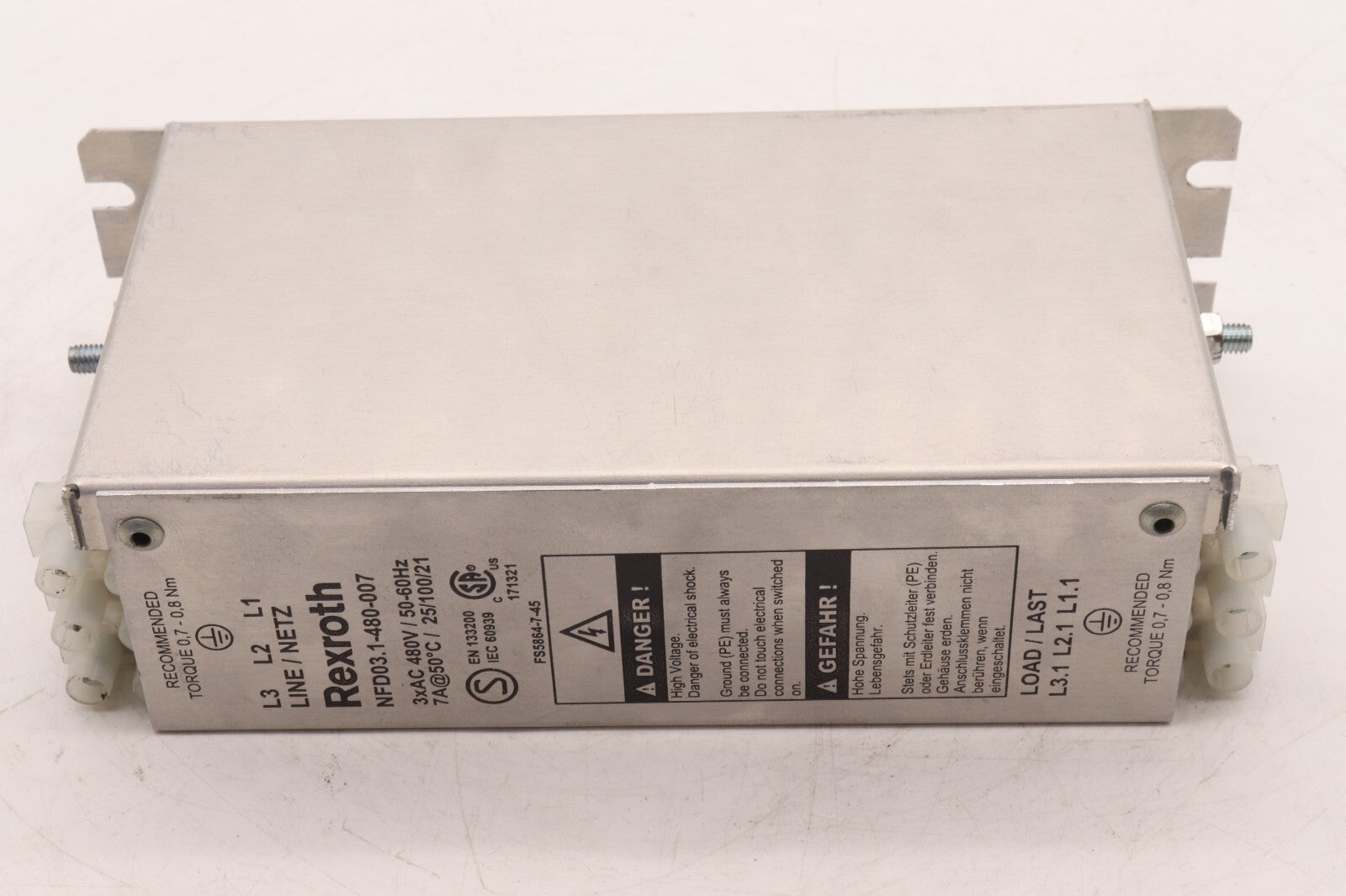 REXROTH	POWER LINE FILTER NFD03.1-480-007	NFD03.1-480-007